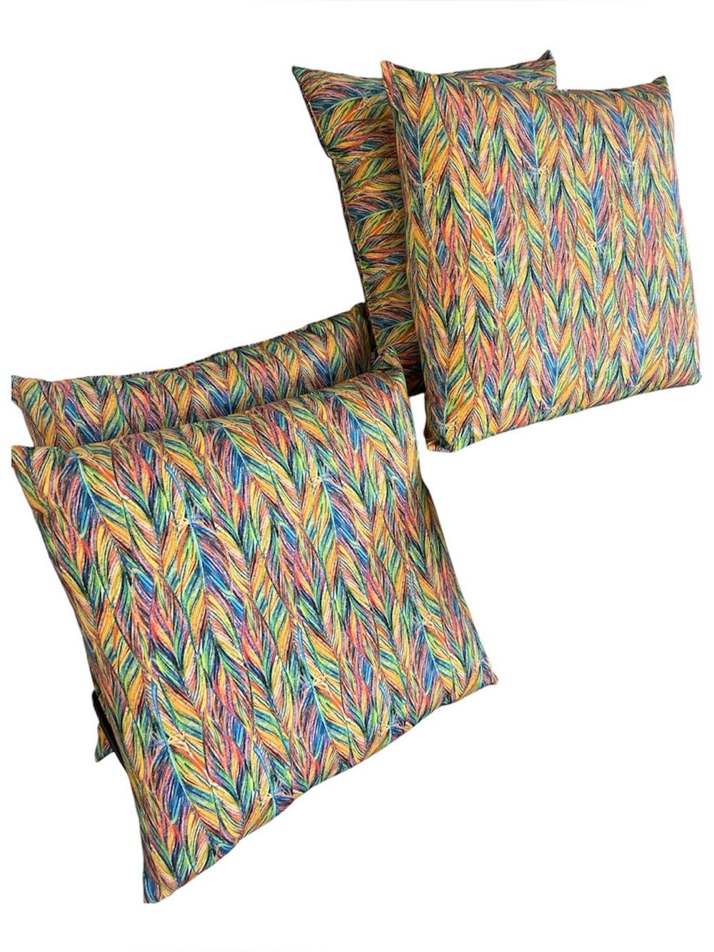 Indoor/outdoor Pillows Set of 4 Terrasol Brand Colorful 20”x20”